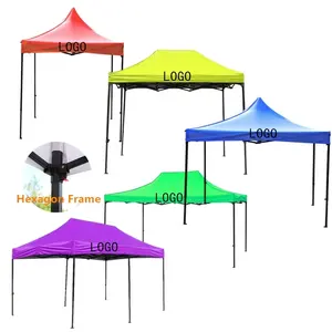 Tenda Trade Fair 10x10 Gazebo hijau, tenda 3x3 untuk acara Pop Up tenda kanopi