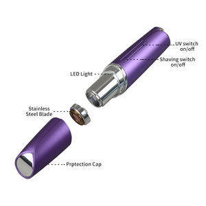 Épilateur facial rechargeable et imperméable pour femmes, épilateur pour le corps et le visage, épilateur indolore pour femmes - Product Image 6