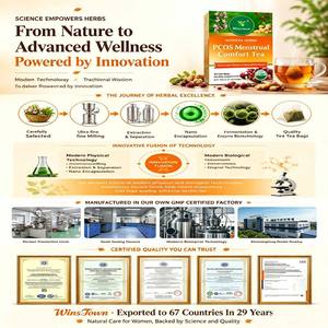Wins Town OEM Tisane bien-être féminin pour le confort <span class=keywords><strong>menstruel</strong></span> et le soutien du <span class=keywords><strong>cycle</strong></span>, Mélange d'herbes naturelles pour l'équilibre quotidien - Product Image 6