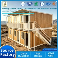 Casa Contenedor de 20 pies de Ensamblaje Rápido, Panel Sándwich de Acero, Ecológica, Prefabricada, Combinada en Múltiples Capas, Hotel al Aire Libre