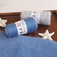 DIY Hands trick set Nerz Pelz Garn Schal Hut & Pullover-Langes Haar Baumwolle/Acryl Rayon Blended Dyed Pattern