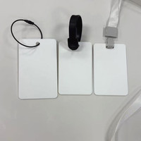 Étiquettes de bagages anti-perte en acrylique FPR à double face par transfert thermique, étiquettes suspendues par sublimation et badges professionnels