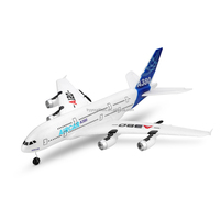 Avion RC WLtoys XK A120 2.4G 3CH Airbus A380, modèle réduit, bi-moteur, en mousse EPP, avec alarme anti-perte intelligente et atterrissage automatique