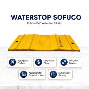 OEM/ODM/Empaque PVC Waterstop SOFUCO Modelo SF-V Serie ST Tipo SF-V250-ST SF-V320-ST 100% Resina de PVC Virgen en Forma de V para - Product Image 1