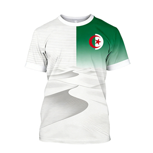 Camisetas Deportivas con la Bandera Nacional de <span class=keywords><strong>Argelia</strong></span> Impresas a Medida, de Alta Calidad y Entrega Rápida para Partidos Deportivos y Eventos Electorales - Product Image 4
