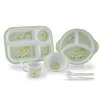 Assiette à dîner en mélamine de qualité alimentaire, écologique, prête à être expédiée, personnalisée, à 4 compartiments, pour enfants, assiette divisée pour enfants