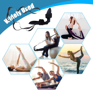 Terapia física Yoga ligamento cinturón flexibilidad correas pie estiramiento banda ayudar pierna isquiotibial Fascia Camilla <span class=keywords><strong>Flex</strong></span> para el dolor - Product Image 6
