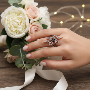 Fashionable Elegant Design Wedding <b>Adjustable</b> <b>Ring</b> Wholesale 925 <b>Silver</b> <b>Sterling</b> Jewelry for Woman - Product Image 3