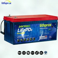 Lithium Iron Phosphate Battery A Grade 25.6V 150AH 6000+ Cycles Marine Smart BMS Bluetooth Anderson Plug CE RoHS IP67 OEM ODM