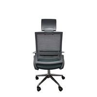 Chaise de bureau ergonomique avec appui-tête en mousse courbée pour le personnel