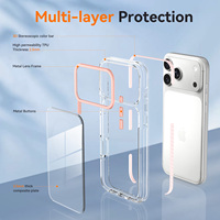 Coque de téléphone magnétique Silky Touch avec protection intégrale de l'appareil photo, découpes précises, antichoc pour iPhone 17 18