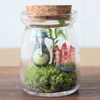 Pot de yaourt à pouding pot en verre à large base 100ml 200ml avec couvercle en liège pour aliments faits maison lait yaourt jus lait pouding bouteille