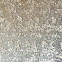 Tela de Encaje con Bordado Floral Completo para Camisas, Vestidos de Novia y Bolsos de Mujer para Primavera y Verano
