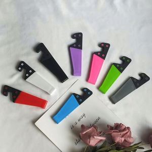 Custom LOGO <b>Tablet</b> <b>Stand</b> Promotion Gifts Universal Lazy Mobile V Shape Phone Holder Plastic Lazy Mobile Phone Pad Holder - Product Image 4