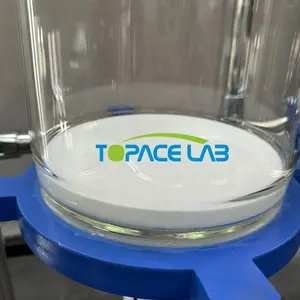 Columna de vidrio de borosilicato Topacelab, columna de cromatografía de vidrio de embalaje, vial, equipo de laboratorio, columna de destilación de vidrio
