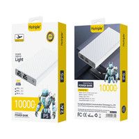 Hotriple P5 Ultra Mince Portable Power Bank 10000mAh Batterie Haute avec Charge Rapide 10W Sortie pour Téléphone Chargement Extérieur