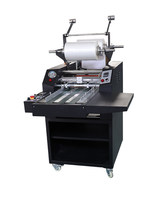 Machine à plastifier pneumatique entièrement automatique BYON XCFM-390Z à chaud et à froid, 8 m/min, pour papier, photographie, A4/A6/A5, avec collage thermique et gaufrage