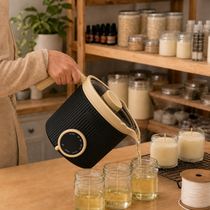 Jelly <strong>candle</strong> melting jar machine, <strong>candle</strong> wax melting machine, commercial heating pot for soybean wax/<strong>beeswax</strong>/paraffin wax - Product Image 3