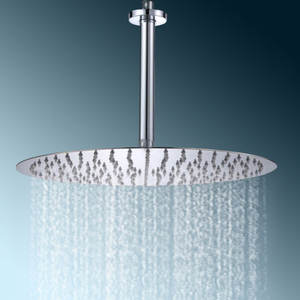 Bras télescopique rond encastré chromé de 16 pouces pour salle de bain avec bras d'extension de buse Slimline <span class=keywords><strong>Kit</strong></span> de bras de <span class=keywords><strong>douche</strong></span> - Product Image 4