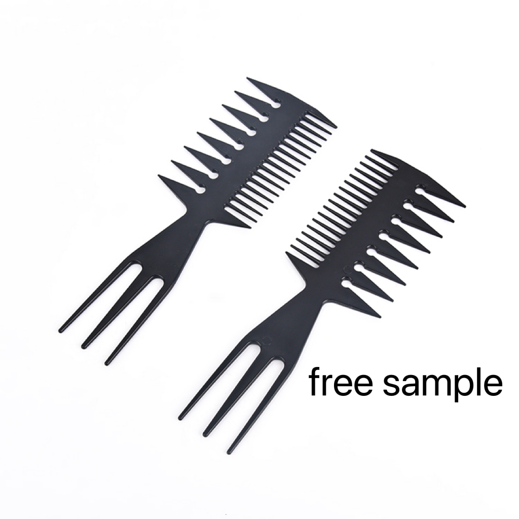 Private Label Customization Black Plastic Comb Professional Comb Men Styling Tool Barber Hair Comb