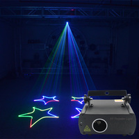 Profesional 12W RGB Disco luz láser a todo Color 3D animación Mini proyector para club nocturno fiesta jardín escenario iluminación para Dj