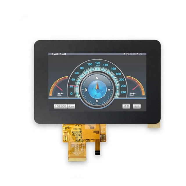 800x480 WVGA Touch Panel 5 Inch TTL(RGB-24bit) 450 Brightness Tft Lcd Display Module Screen