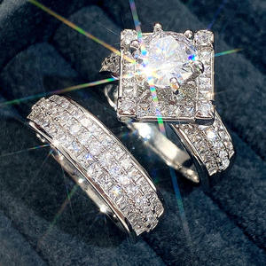 Anello di fidanzamento da donna in oro bianco con diamante naturale taglio brillante rotondo, gioielli con diamanti DJ017 - Product Image 3