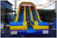 Toboggan gonflable géant Mega Dry & Water pour enfants, toboggan commercial Sunny Fun, château gonflable pour fêtes et événements