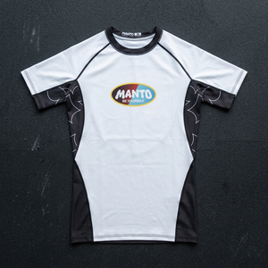 เสื้อรัดกล้ามเนื้อ MMA ผ้าโพลีเอสเตอร์/ไนลอน พิมพ์ลายแบบ Heat-Transfer  สี/โลโก้สั่งทำได้  ด้านหน้า 280 กรัม ราคาถูก ขายส่ง สำหรับศิลปะการต่อสู้ - Product Image 3