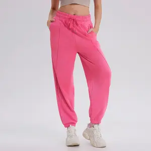 Fabricant de vêtements de sport Mode féminine Pantalons de survêtement amples surdimensionnés quotidiens Gym Sports Joggers