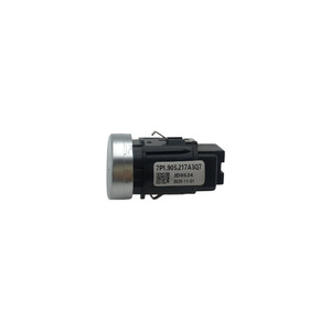Volkswagen Touareg Keyless Start Switch 7P1.905.217A3Q7 <b>Red</b> Light Push Button Ignition 2011-2018 - Product Image 1