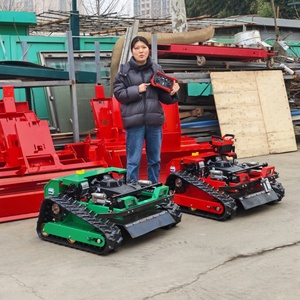 Small Automatic Commercial <b>Lawn</b> <b>Mower</b> Robot Gasoline Remote Control Crawler Farm Grass Blade Self Propelled 4-Stroke High Torque - Product Image 1