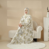 Nouvelle Abaya Longue Imprimée Réversible en Satin, Style Ethnique Décontracté et Élégant de Dubaï, Polyvalente, pour Femmes Musulmanes, Grandes Tailles, Printemps