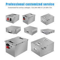 48V 100Ah 200Ah Lithium Ion Battery Pack Electric Motorcycle Tricycle Deep Cycle Built in BMS OEM Custom Factory Golf Cart RV