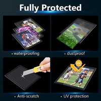 Protectores de Plástico Duro TCG de 35pt para Tarjetas con Fundas Protectoras Suaves Adicionales, Protectores de Tarjetas Coleccionables Premium de 3x4 Pulgadas