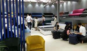 Moderna Testiera e Pediera Slitta Design Letti Biancheria In Tessuto Imbottito Doppio Formato Di Archiviazione - Product Image 6