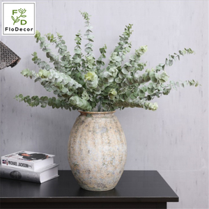 Хит продаж, искусственный эвкалипт, деньги, листья, ветки, Пластиковые стебли для свадебного украшения дома, реквизит для фотосъемки - Product Image 3