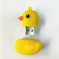Clé usb 3D en forme de canard, support à mémoire de 8/16/32 go, personnalisé, en caoutchouc, livraison gratuite