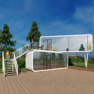 Bürohaus Pods Modular <span class=keywords><strong>Coodo</strong></span> Winziges Haus Gewerbe flächen Luftschiff Umwelt freundliches mobiles Container haus - Product Image 3