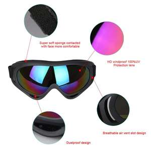 Lunettes de neige unisexes de haute qualité en plastique ABS, coupe-vent, protection UV %, pour le cyclisme, la moto, la motoneige, le ski, les activités de plein air - Product Image 3