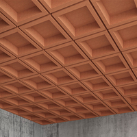 Panneau acoustique ignifuge en polyester à NRC élevé 0,95 pour équipement de studio musical, panneau d'absorption acoustique en feutre PET, prix d'usine