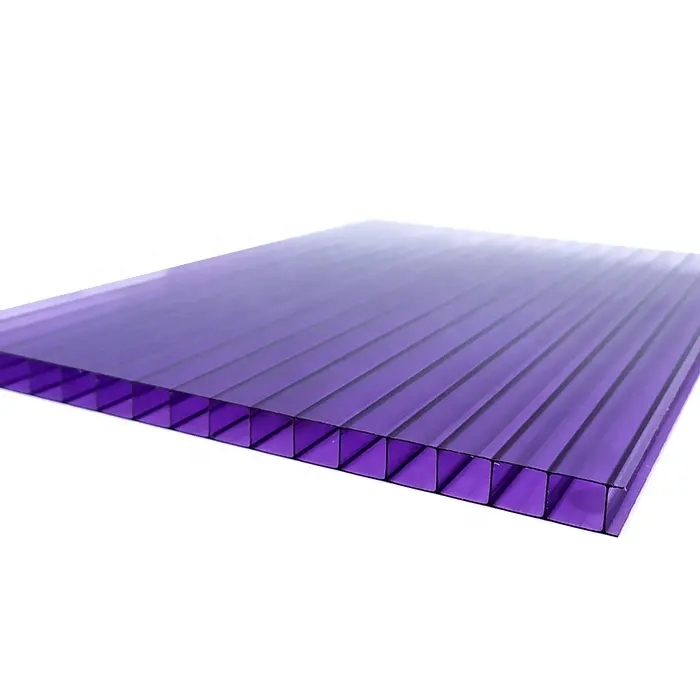 Serre violet couleur 10mm polycarbonate feuille prix usine