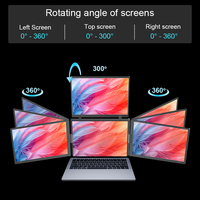 Écran d'extension portable pour ordinateur portable 15,3 pouces, moniteur LCD multi-écrans, moniteur de jeu pour ordinateur, écran IPS, moniteur portable de voyage