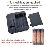 2 pièces Ailes d'ange pour voiture Lumière de bienvenue sans fil pour porte de voiture Lumière décorative de courtoisie Projecteur d'ombre Lampe LED Logo HD Lumière Accessoires de voiture