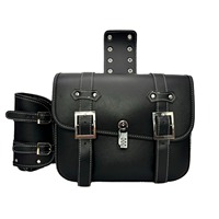 Sacoche de selle en cuir double face pour la conduite confortable de la moto Boîte de selle arrière avec sacoche arrière suspendue