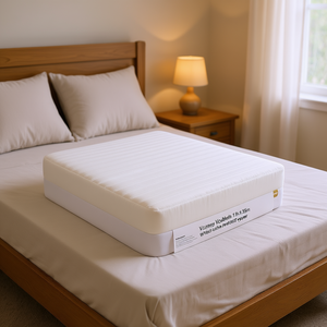 Cubrecolchón Doble Blanco Vianney Vialifresh 1.9x1.35m, Espuma Viscoelástica Acolchada, para Uso en Todas las Estaciones - Product Image 2