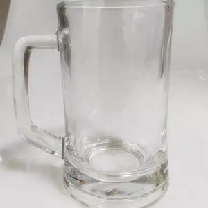 Bicchieri di birra promozionali 16oz boccale di vetro birra tankard con manico
