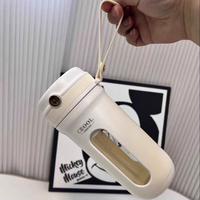 Vente en gros Mini mélangeur portable à jus à piles pour smoothie Tasse de presse-agrumes électrique portable USB POEM en acier inoxydable