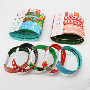 Bracelets connectés NFC RFID en tissu imperméable <span class=keywords><strong>Smartag</strong></span> pour cadeaux chrétiens, puces 213/216, personnalisables, livraison directe – Vente chaude - Product Image 5