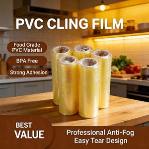 Film d'étanchéité en PVC statique <span class=keywords><strong>de</strong></span> qualité alimentaire pour le stockage des collations et des biscuits <span class=keywords><strong>au</strong></span> réfrigérateur - Product Image 2